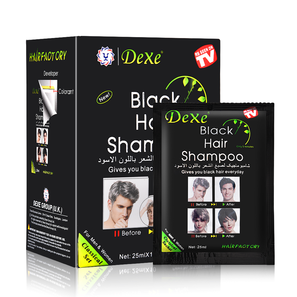 Hair Care Organic - Shampooing Cheveux Noirs pour Homme et